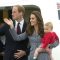 The Duke and Duchess of Cambridge with Prince George